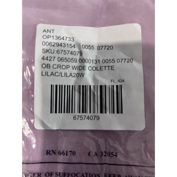 MWT Anthropologie Maeve The Colette Crop Wide Leg Pants Size 20W Lilac Purple - Picture 8 of 11